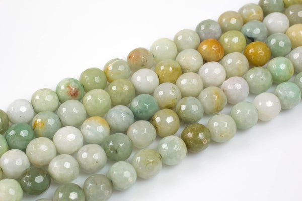 Natural High Quality Jade, High Quality in Faceted Round, 4-14mm Gemstone Beads