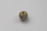 LARGE-HOLE beads!!! 8mm or 10mm round. 2mm hole. 7-8" strands. Fossil Coral. Big Hole Beads