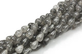 Natural Cloudy Quartz- Teardrop- Beads- 2 Sizes- Special Shape- Full Strand- 16 Inches Smooth Gemstone Beads