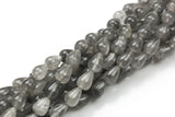 Natural Cloudy Quartz- Teardrop- Beads- 2 Sizes- Special Shape- Full Strand- 16 Inches Smooth Gemstone Beads