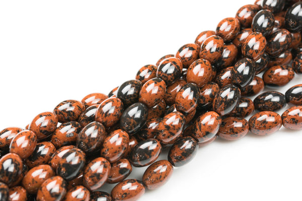 Natural Mahogany Jasper- Barrel Shape-3 Sizes- Special Shape- Full Strand- 16 Inches Gemstone Beads