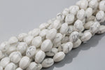 Natural Howlite- Lantern Shape- 10*16mm-28 Pieces- Special Shape- Full Strand- 16 Inches Gemstone Beads