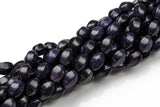 Natural Blue Gold Stone- Lantern Shape- 10*15mm-28 Pieces- Special Shape- Full Strand- 16 Inches AAA Quality Gemstone Beads