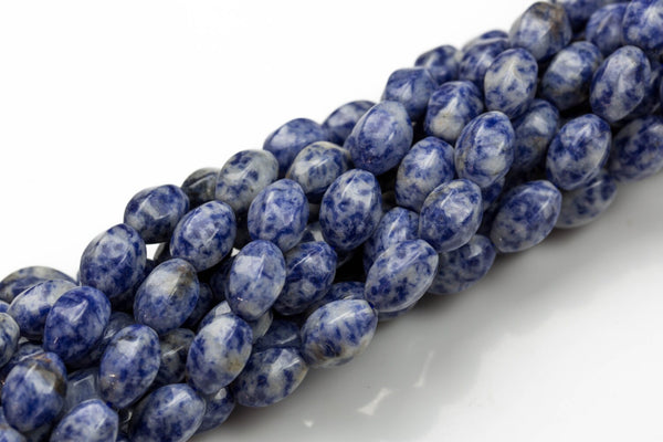 Natural Sodalite- Lantern Shape- 10*16mm-28 Pieces- Special Shape- Full Strand- 16 Inches Gemstone Beads