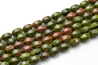 Natural Unikite- Lantern Shape- 10*16mm-28 Pieces- Special Shape- Full Strand- 16 Inches AAA Quality Gemstone Beads