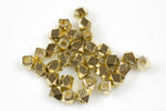 SOLID BRASS Saucer Hexagon Shaped Beads 3 Sizes