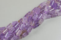 Natural Ametrine - Faceted Barrel Beads- High Quality- 10x14mm- Full Strand 16" - 22 Pieces Gemstone Beads