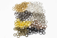 5mm-Jump Ring- 0.8mm- 20Gauge Thickness-High Quality-90 pcs- 8 colors