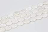 Natural Shell Puffy Oval Beads. A Quality 15.5 inch strand 13*18mm. Gemstone Beads