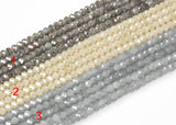 4mm 6mm 8mm 10mm Mystic Crystal color Rondelle-5 or 10 STRAND