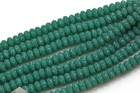 6mm 8mm 10mm Roundel Micro Pave In half strands- Jade -Full Strand 15.5 inch Strand,