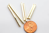 Square Brass Spike in Gold- 4 pieces per order