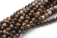 Natural Outback Jasper - Australian Outback Jasper - Round sizes. 4mm, 6mm, 8mm, 10mm, 12mm, 14mm- Full 15.5 Inch strand Smooth