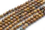 Natural Venus Jasper- Round sizes. 4mm, 6mm, 8mm, 10mm, 12mm, 14mm- Full 15.5 Inch Strand Smooth Gemstone Beads