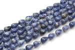 Natural Sodalite- Teardrop- Beads- 2 Sizes- Special Shape- Full Strand- 16 Inches Smooth Gemstone Beads