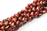 Natural Red Jasper- Teardrop- Beads- 2 Sizes- Special Shape- Full Strand- 16 Inches Smooth Gemstone Beads