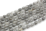 Natural Cloudy Quartz- Teardrop- Beads- 2 Sizes- Special Shape- Full Strand- 16 Inches Smooth Gemstone Beads