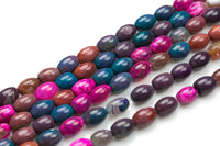 Natural Agate- Barrel Shape-3 Sizes- Special Shape- Full Strand- 16 Inches Gemstone Beads