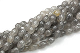 Natural Cloudy Agate- Barrel Shape-3 Sizes- Special Shape- Full Strand- 16 Inches Gemstone Beads