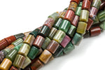 Natural Fancy Agate- Barrel Shape- 10*14mm-28 Pieces- Special Shape- Full Strand- 16 Inches AAA Quality Gemstone Beads