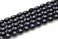 Natural Blue Gold Stone- Lantern Shape- 10*15mm-28 Pieces- Special Shape- Full Strand- 16 Inches AAA Quality Gemstone Beads