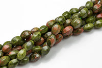 Natural Unikite- Lantern Shape- 10*16mm-28 Pieces- Special Shape- Full Strand- 16 Inches AAA Quality Gemstone Beads