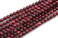 Gorgeous Aggie Maroon Jade, High Quality in Faceted Round- 6mm, 8mm, 10mm, 12mm -Full Strand 15.5 inch Strand, AAA Quality AAA Quality