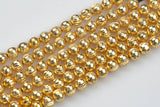 Laser Cut Gold and Gunmetal Copper Beads-4mm