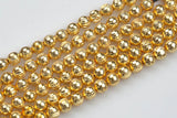 Laser Cut Gold and Gunmetal Copper Beads-4mm