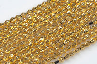 Laser Cut Gold and Gunmetal Copper Beads-Bicone- 4mm