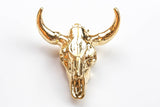 Texas Charm /Full Gold/Gunmetal Bull Cow Pendant /Bull Face Charm, Animal Charm, Approx 2.5 inch long,Sold as 1 Piece