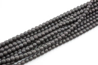 Gunmetal Matt Hematite Faceted Round 3mm, 4mm, 6mm, 8mm, 10mm AAA Quality