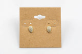 Teardrop-Sterling Silver Earring-Stud Earing Style- Gold or Gunmetal- High Quality Micro Pave-Dainty and Light-0080