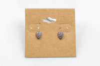 Teardrop-Sterling Silver Earring-Stud Earing Style- Gold or Gunmetal- High Quality Micro Pave-Dainty and Light-0080