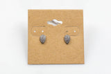 Teardrop-Sterling Silver Earring-Stud Earing Style- Gold or Gunmetal- High Quality Micro Pave-Dainty and Light-0080