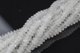 Natural Quartz- High Quality in Saucer Roundel, 6mm Smooth Gemstone Beads Thin Roundel