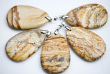 BEAUTIFUL CAREFULLY SELECTED Picture Jasper Pendants. Approximately 35mm*55mm (1 by 2 inches). One piece.