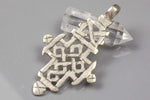 Hand-made Ethiopian Cross, Small Size-White Metal Color- Hand Made Intricate Detail!!!!- Medium Size Made in Africa.