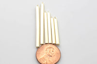 Square Brass Spike in Gold- 4 pieces per order