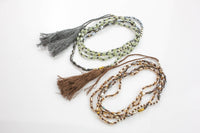 Eddie With Tassel- Long Knotted Necklace- Perfect for Layering