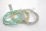 Leo Cute Layering Necklaces - Crystal with Hematite - Large Selection of Colors - 34"