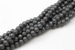 Gunmetal Matt/Matte Hematite Faceted Round 3mm, 4mm, 6mm, 8mm, 10mm-Full Strand 15.5 inch Strand AAA Quality
