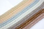 6mm and 8mm Jade Glass Pearl- 16 Inch strand- 5 strand or 10 strand