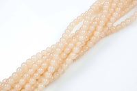 6mm and 8mm Jade Glass Pearl- 16 Inch strand- 5 strand or 10 strand