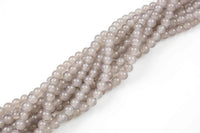 6mm and 8mm Jade Glass Pearl- 16 Inch strand- 5 strand or 10 strand