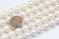 Natural 10-11mm Round Freshwater Pearl High Quality Round Freshwater Pearl AA Quality Gemstone Beads