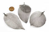 Gunmetal Plated Real Leaf