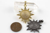 Etsy Exclusive- Sunburst CZ Pave 30mm Pendant