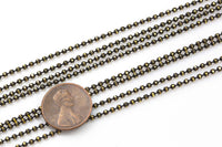 Faceted Dog Chain Brass. By THE YARD-Blackened Faceted