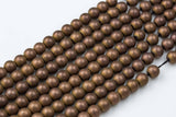 Matt Copper Metallic HEMATITE Beads. Round Smooth. 2mm, 4mm, 6mm, 8mm, or 12mm. Full Strand 16". AAA Quality AAA Quality